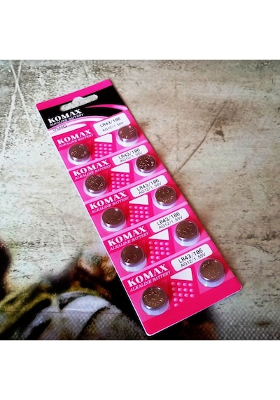 Button Alkalıne Battery Ag Seria Ag 12 Pil Lr43 Pil Sr386 Pil Sr43 Pil 186 Pil Saat Pili Yedek Pil