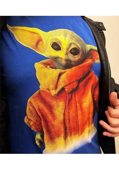 Noıssey Mavi Etiket T-shirt Star Wars Baby Yoda 000011-tsy
