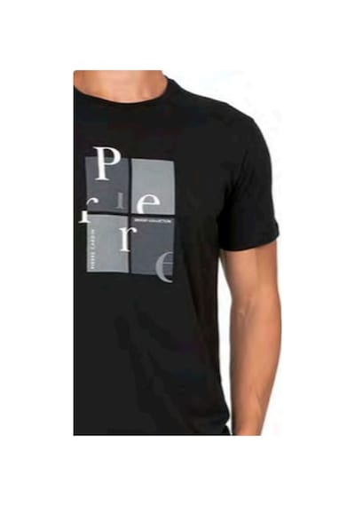 Pierre Cardin 6126 Erkek Kısa Kollu Bisiklet Yaka Pijama Takımı-siyah