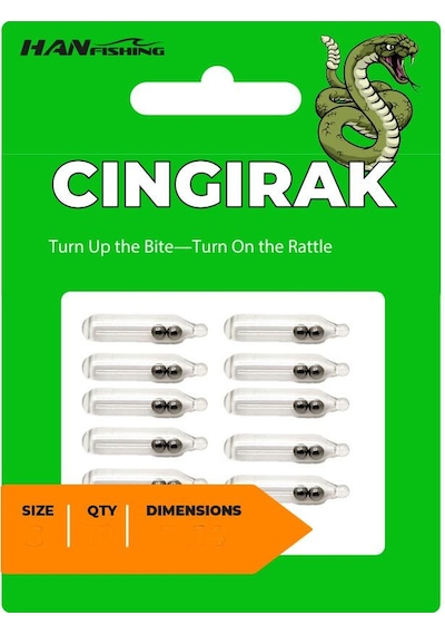 Hanfish Cıngırak Silikon Ses Tüpü L