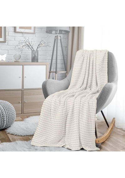 %100 Pamuk Waffle Desen Çift Kişilik Pike Yatak Örtüsü 200x230 Battaniye Çok Amaçlı Örtü Diğer