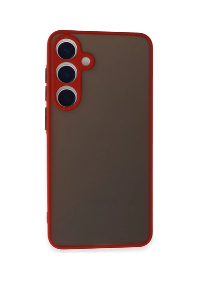 Galaxy S24 Kılıf Montreal Silikon Kapak - Kırmızı