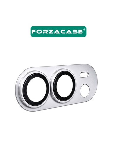 Forzacase İphone Duo İle Uyumlu Tam Kaplayan Çerçeveli Kamera Lens Koruyucu - Fc1265 Gümüş