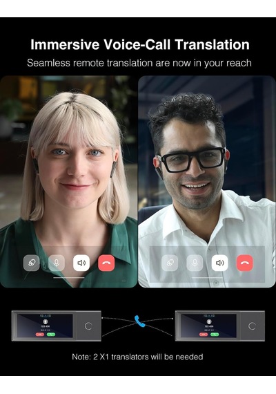 Timekettle X1 Aı Tercüman Merkezi, Bağımsız Varlık, 40 Dil İki Yönlü Eşzamanlı Tercüman Kulaklıklar, Çok Di Genel