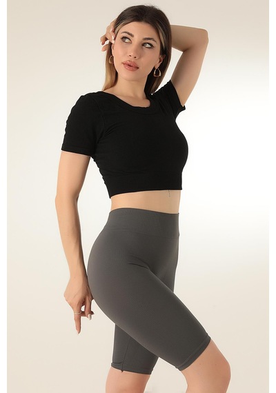 Doremi Dikişsiz Kısa Spor Üst 001