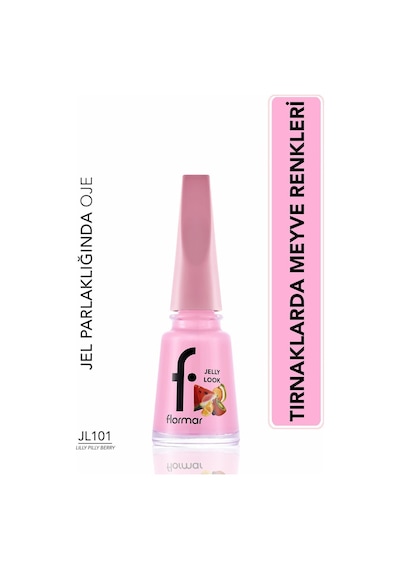 Flormar Juicy Fruits Jelly Look Yüksek Pigmentli & Parlak Bitişli Jel Görünümlü Oje Jl101 Lilly Pilly Berry