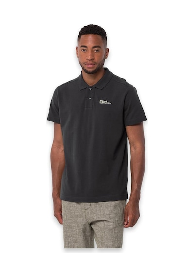Jack Wolfskin 1809301tr Essential Polo M Siyah Erkek T-shirt