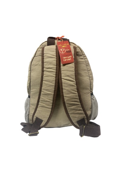 Old Cotton Cargo Kaliteli Tek Bölmeli Vintage Disayn Günlük Gezi Okul Sırt Çantası North Dakato Bag Brand 30x43cm Bej