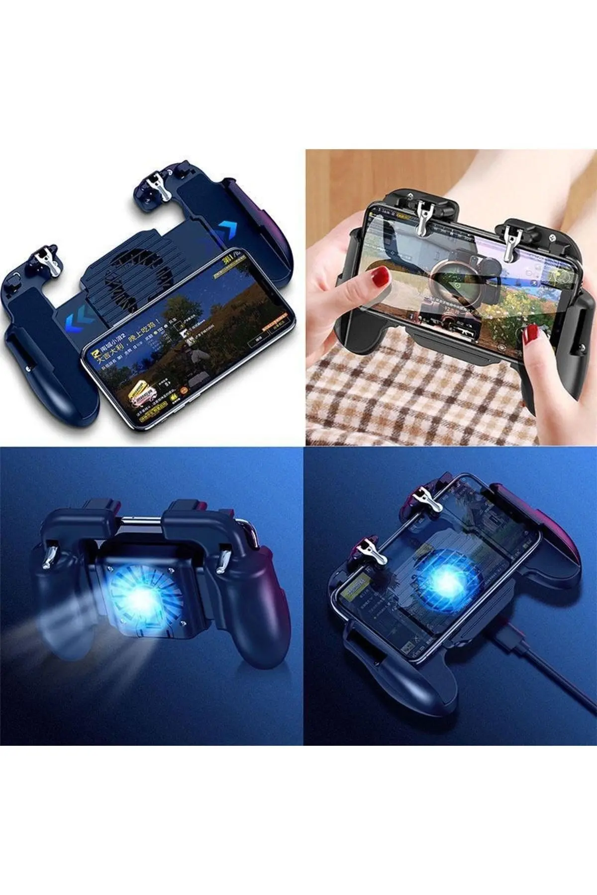 Pubg Fan Soğutmalı Oyun Kolu Telefon Soğutucu Fanlı Mobil Oyun Kolu
