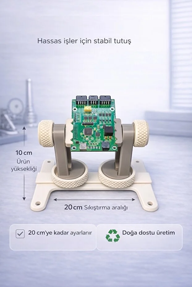 Ayarlanabilir Pcb Tutucu 20cm Sıkıştırma Aralığı Lehim Ve Elektronik Tamir Aparatı