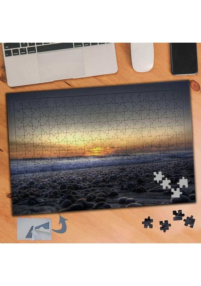 Sahil Kenarında Minik Taşlar 240 Parça Puzzle Yapboz Tablo-261