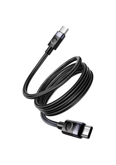 Recci Rs50cc Type-c To Type-c Pd Örgü Tasarım Hızlı Şarj Özellikli Data Ve Şarj Kablosu 65w 1m Siyah