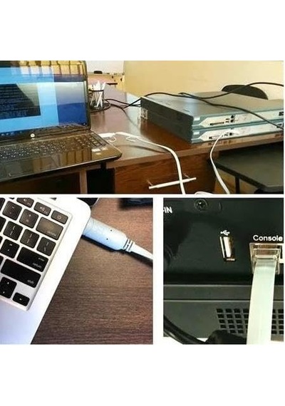 3852a Usb Cisco Konsol Consol Rj45 Usb 2.0 To Rj45 Konsol Kablosu 1.8m Ch340 Chipset Cisco Standart