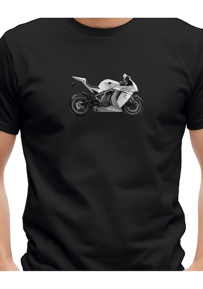Spaydırman Temalı Tasarımlı Baskılı T-shirt Siyah