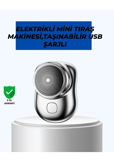 Mikro Titreşim Motorlu, Düşük Sesli, Usb Girişli Tıraş Makinesi 5 Dk Hızlı Şarj