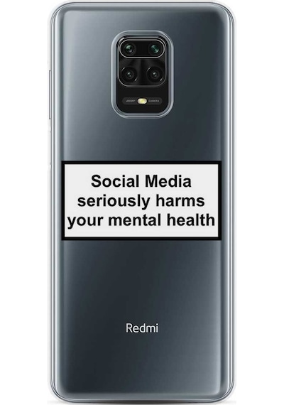 Xiaomi Redmi Note 9 Pro Kilif Desenli Silikon Social Media 473367286