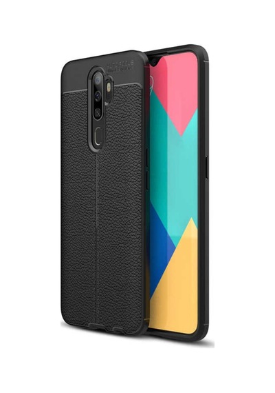 Oppo A9 2020 Kilif Deri Tarzi Niss Silikon Case 415770996