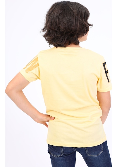 Toontoy Kids Toontoy Erkek Çocuk Fashion Baskılı Tişört Sarı