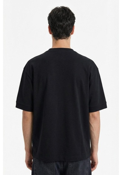 Defacto Nefes Alabilen Loose Fit Baskılı Tişört F8148ax26spbk81 Siyah-bk81