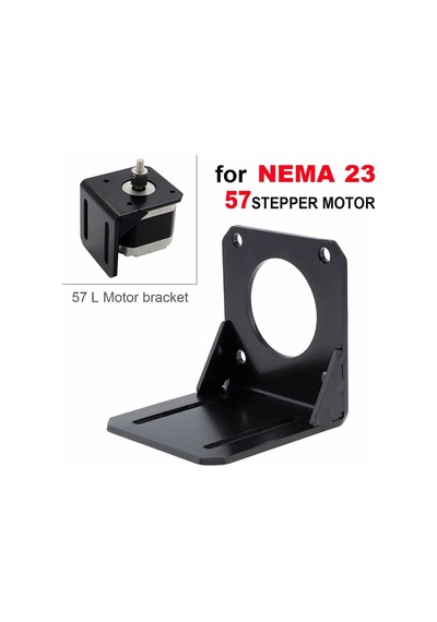Nema 23 Nema 57 Step Motor L Tip Metal Montaj Parçası Braket Metal Taban Tutucu