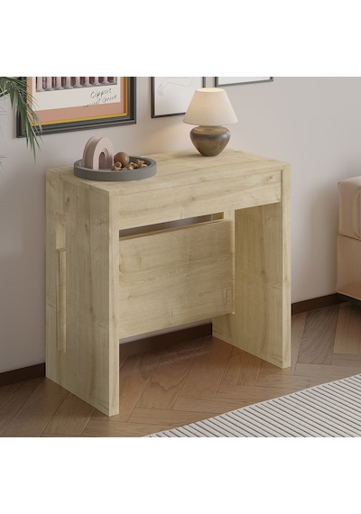 İnarch Dizayn Nivo Modüler Açılır Yemek Masası Modern Dresuar & Çok Amaçlı Masa,kapalı 44 Cm - Açık 116 Cm Safirmeşe