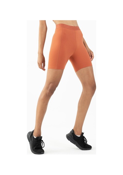 Maraton Active Slimfit Kadın Şort Fitness Kiremit Şort 22283-kiremit Kiremit