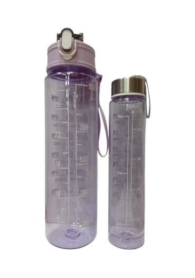 2 Li Motivasyon Matara 900 Ml-500 Ml Lütfen Renk Belirtiniz Çok Renkli Belirtilmemiş Diğer