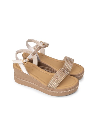 Deery Kadın Bej Platform Sandalet - K0061zbejc01