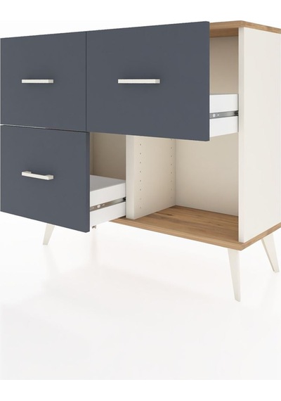 Arges Şifonyer 3 Çekmeceli 88x30x80 Aytaşı-çam/antrasit Çam/antrasit Arges Şifonyer 3 Çekmeceli 88x30x80 Aytaşı-çam/antrasit Çam/antrasit
