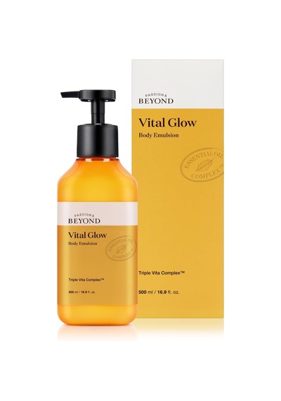 Vital Glow Body Emulsion Vitamin C B3 E Aydınlatıcı Nemlendirici Vücut Losyonu 500 Ml