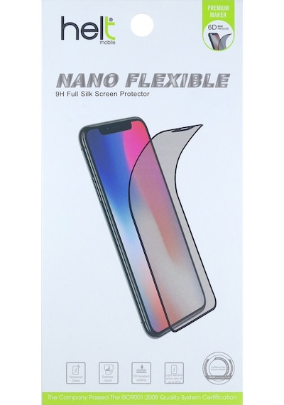 Helt Apple Uyumlu iPhone 6s Plus Ön Koruma Nano Ekran Koruyucu - Siyah