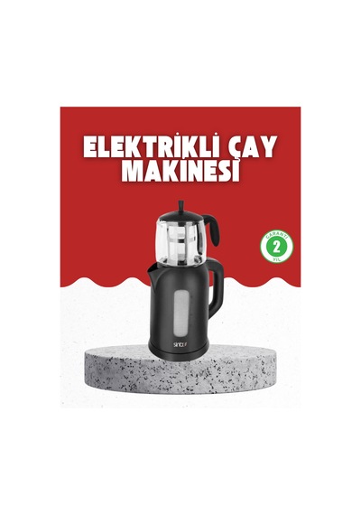 Sıcak Tutma Özellikli 2 Si 1 Arada Çay Makinesi Ve Su Isıtıcı