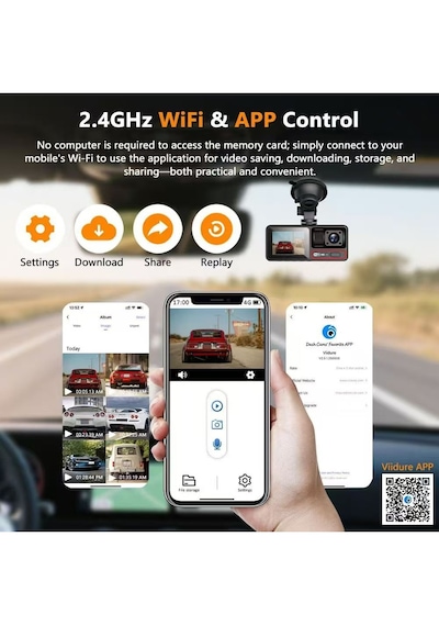 Inox-x604 Wifi 3 Kameralı Araç Kamerası