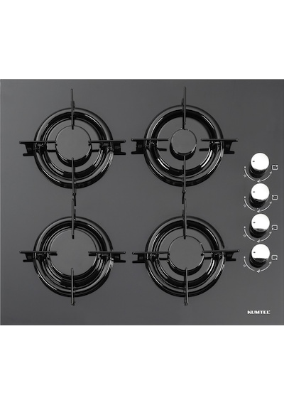 Kumtel B66-S2 MT - KO-40 TAHDF - DA6-830 Siyah Cam Ankastre Set