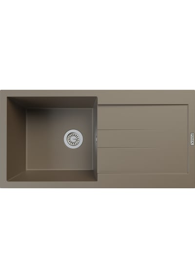 Polex Cristalüx Granit Evye P-X1 Toprak Tezgah Altı Ve Tezgah Üstü Mutfak Evyesi 98x49.5 CM
