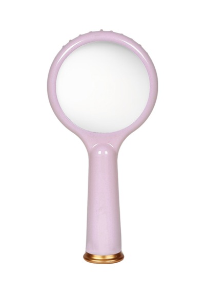 Beauty Mini Puff Saç Fırçası - Aynalı Pembe