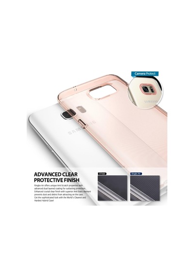 Ringke Air Galaxy S7 Edge İle Uyumlu Kılıf Rose Gold