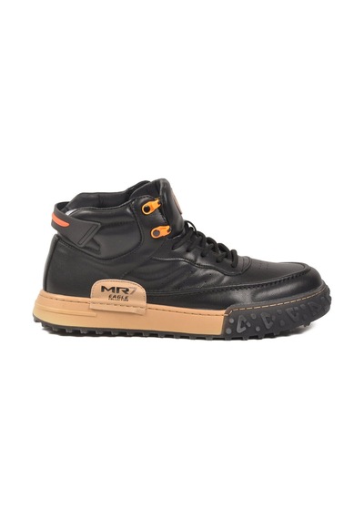 Marcomen Siyah Hakiki Deri Bağcıklı Erkek Sneaker 152-18111 M Siyah