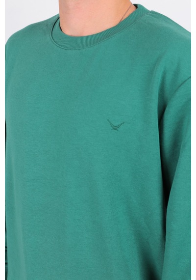 Cazador 5610 Erkek 3 İplik Sweatshirt Orman Yeşili