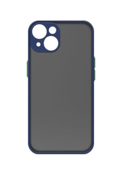 Apple Uyumlu iPhone 14 Plus Kılıf Sade Mat Görünümlü Vulcan Silikon Kapak Lacivert
