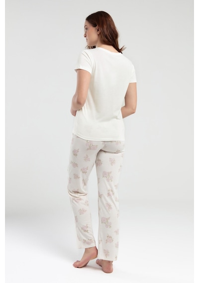 Pierre Cardin Kadın Krem Pijama Takımı Pc9004-S-V1