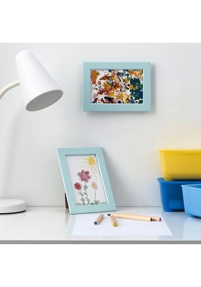 Sumuhome Fıskbo Dekoratif Fotoğraf Çerçeve Açık Mavi 10x15