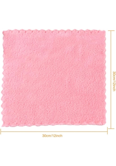 Mikrofiber Temizlik Bezi, Yumuşak Doku Mutfak El Yüz Kurulama Bezi, 30 30 Cm 3 Adet Karışık