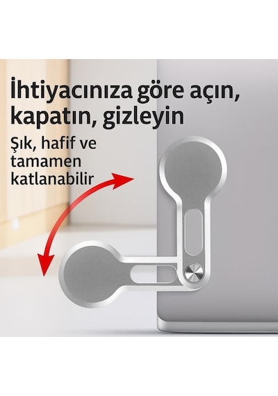 Yapışkanlı Magsafe Uyumlu Laptop Telefon Tutucu Araç Ekran Arkası Telefon Tutucu Monitör Tutucu 2 Mixed