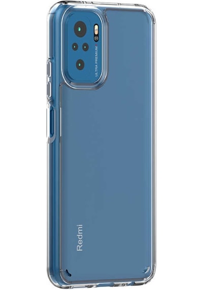 Xiaomi Redmi Note 10S Kılıf Zore Coss Şeffaf Sert Silikon Kılıf Renksiz
