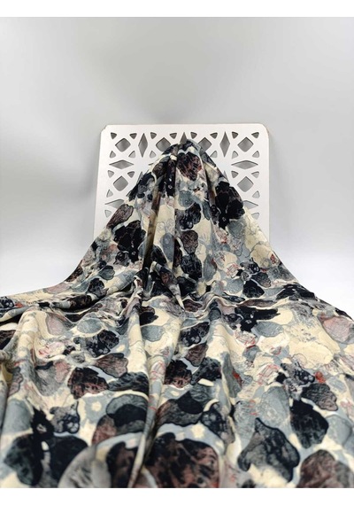 Desenli Kaşmir Viskon Kumaş