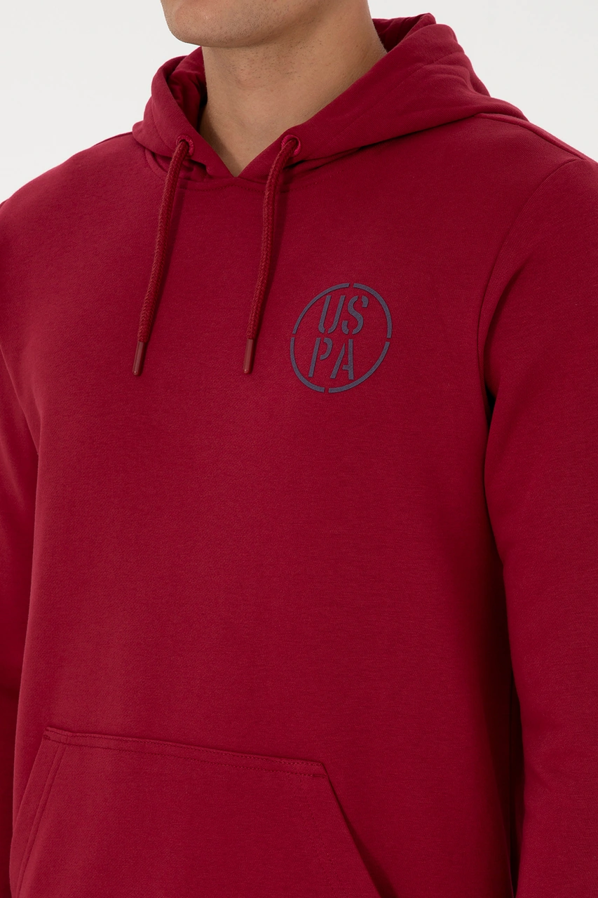 U.S. Polo Assn. Erkek Koyu Frambuaz Sweatshirt 50313718-VR104