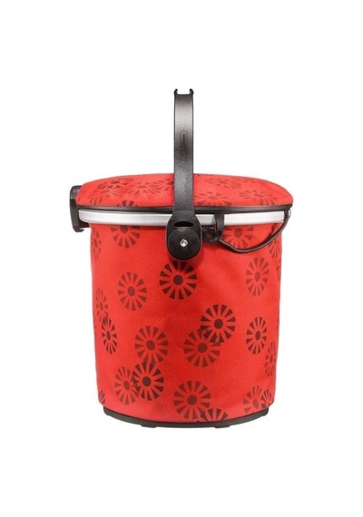 Ortlieb F79802 Up-Town City Gidon Çantası 17.5L Kırmızı-Çiçek Desen