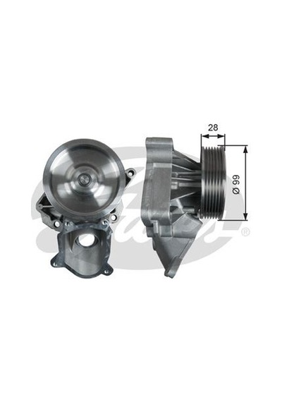 Gates Wp0125 Devırdaım Su Pompası Bmw E90 E60 E83 E70 E71