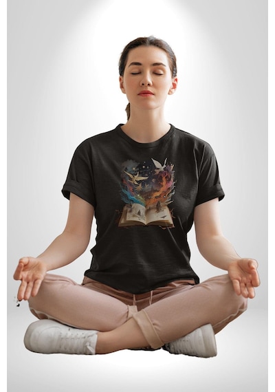 Hikaye Roman Kitabı Gerçekleşti Unisex Unisex Siyah Organik Baskılı T-shirt Penye Yüksek Kalite Siyah Hikaye Roman Kitabı Gerçekleşti Unisex Unisex Siyah Organik Baskılı T-shirt Penye Yüksek Kalite Siyah